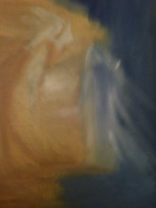 Annonciation, huile sur toile, 25x30cm, GLSG