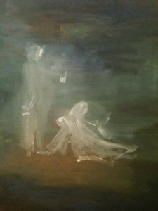 Noli me Tangere, huile sur toile, 25x30 cm, GLSG, Mai 2011
