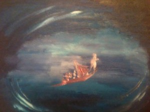 Tempête apaisée, huile sur toile, 25x30 cm, GLSG, Mai 2011