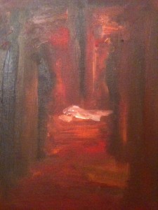 Gethsémani, huile sur toile, 25x30 cm, GLSG, Mai 2011