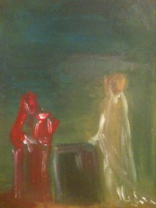 Samaritaine, huile sur toile, 25x30 cm, GLSG, Mai 2011