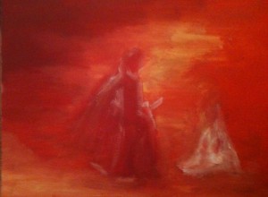 La meilleure part, huile sur toile, 25x30 cm, GLSG, Mai 2011