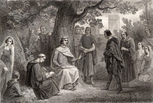 La justice de Saint-Louis au pied du chêne du bois de Vincennes