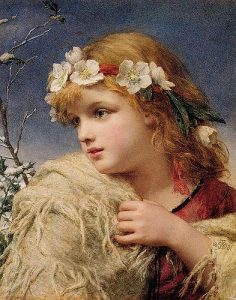 William Dobson (1817-1898) Roses de Noël, (Christmas Roses) 1881, peinture de 