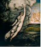 George Richmond (1809-1896) La Création de la Lumière (The Creation of Light) 1826, Tate Gallery, tempera, or et argent sur acajou