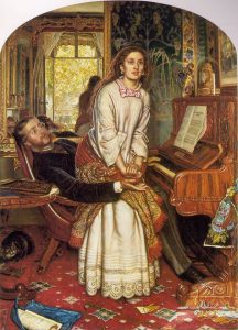  William Holman Hunt (1827‑1910) L'éveil de la conscience (The Awakening Conscience), 1853, Tate Gallery, huile sur toile