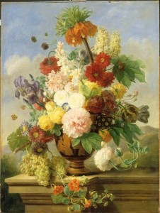 Elise Bruyère, (née Lebarbier), Des Fleurs, 1ère moitié du 19ème siècle, Musée du Louvre, huile sur toile