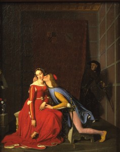 Jean-Auguste-Dominique Ingres, Paolo et Francesca, 1819, huile sur toile ©Musée des Beaux-Arts d'Angers