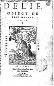 Frontispice de la Délie de Maurice Scève, 1544