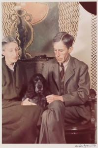 NPG P439; Virginia Woolf (nee Stephen); Leonard Sidney Woolf by Gisele Freund