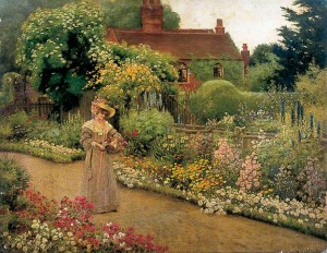 An English Garden par Percy Robert Craft, York Museums Trust