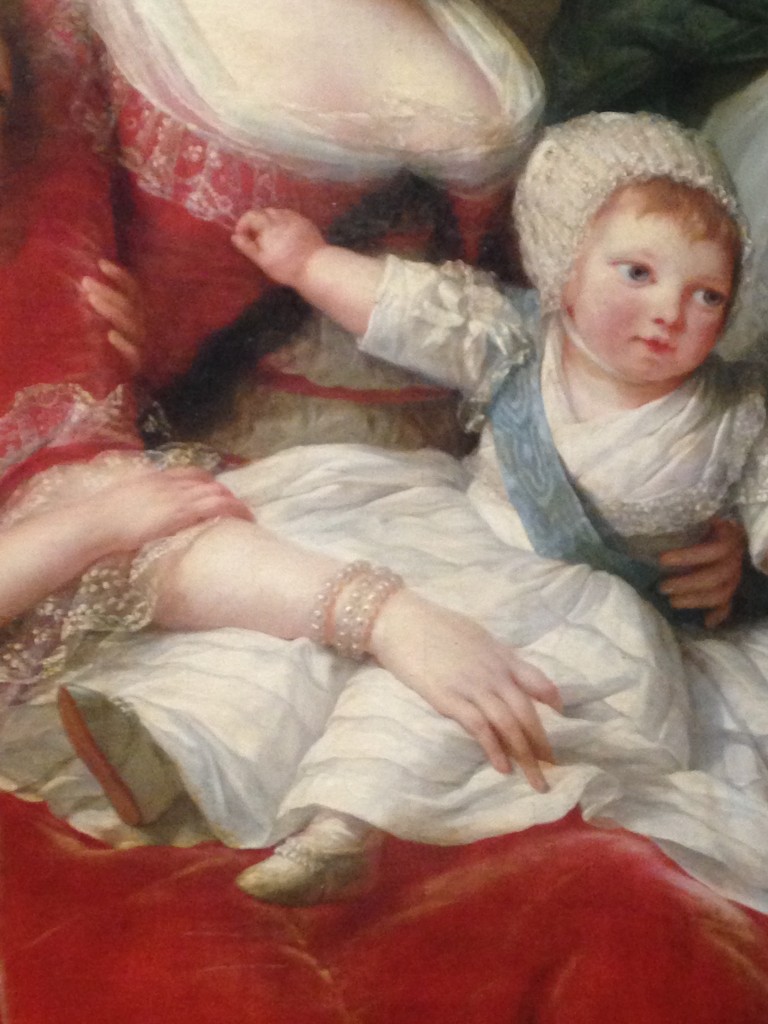 Elisabeth Vigée Lebrun, Marie-Antoinette et ses enfants (détail), 1787, huile sur toile, 271x215cm, Versailles ©Musée national des châteaux de Versailles et de Trianon