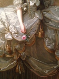 E. Vigée Lebrun, Marie-Antoinette en grand habit de cour (détail) 1778, huile sur toile, 273x193.5 cm, ©Kunsthistorisches Museum, Vienne