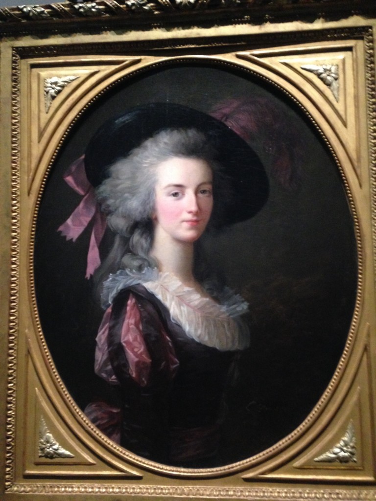 E. Vigée Lebrun, La maréchale-comtesse de Mailly, née Blanche Marie Félicité de Carbone Pelet, 1783, huile sur toile de forme ovale, 72x 58 cm, collection particulière 