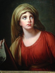 E. Vigée Lebrun, Lady Hamilton en Sibylle de Cumes, 1792, huile sur toile, 73x57.2cm, collection particulière 