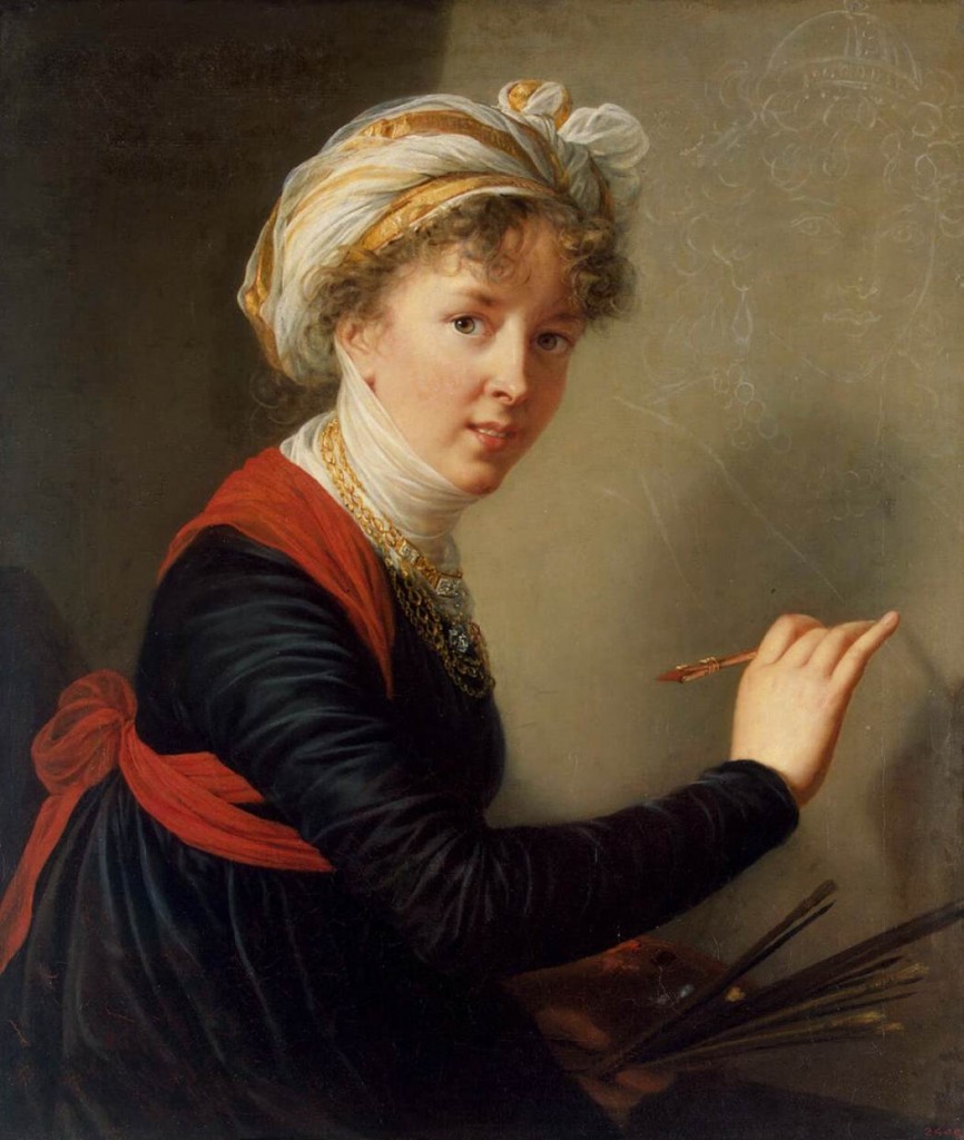 EVL, Portrait par elle-même, 1800, huile sur toile, 78.5x68cm ©Saint-Pétersbourg, musée de l'Ermitage 