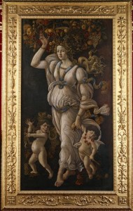 Sandro Botticelli, Automne ou Allégorie contre l'abus du vin, 1490-1500, Musée Condé, Chantilly, 192x105 cm 