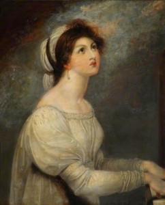 Richard Westall, Lady Hamilton en sainte Cécile, fin XVIIIème siècle, (c) National Maritime Museum