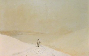 John Atkinson Grimshaw, Snow and Mist (Caprice in Yellow Minor) Leeds Museums and Galleries, 1892/1893, huile sur toile, 20.3 x 30.5 cm Leeds Museums and Galleries ©Leeds Museums and Galleries