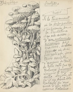 Eugène Grasset Angélique entre 1890 et 1903 crayon H. 0.196 ; L. 0.156 musée d'Orsay, Paris, France ©photo musée d'Orsay / rmn