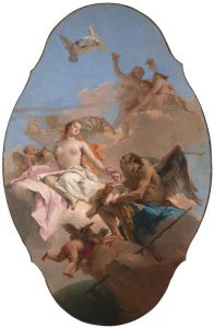 Giovanni Battista Tiepolo (1696-1770) Allégorie de Vénus et du Temps, vers 1754-58, huile sur toile ©National Gallery, Londres http://www.nationalgallery.org.uk/paintings/giovanni-battista-tiepolo-an-allegory-with-venus-and-time