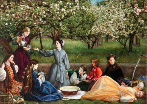 John Everett Millais (1829-1896) Spring (Apple Blossoms) 1859, huile sur toile ©Lady Lever Art Gallery, Liverpool