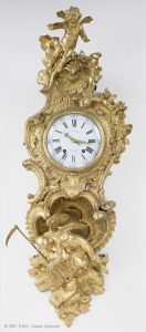 Charles Cressent (1685-1768) Cartel d’applique « L’amour vainqueur du temps », vers 1745, bronze doré, cuivre, écaille ©musée du Louvre, Paris
