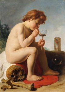 Jan Lievens (1607-1674) Enfant faisant des bulles de savon, 2e quart XVIIe siècle, huile sur toile ©musée des beaux-arts et d’archéologie, Besançon