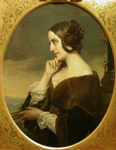 Henri Lehmann (1814-1882) Portrait de Marie d'Agoult, huile sur toile, Musee Carnavalet (France)