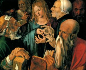 Albrecht Dürer , Le Christ parmi les docteurs, 1506 huile sur bois ©Madrid Musée Thyssen-Bornemisza Make Money Online : http://ow.ly/KNICZ